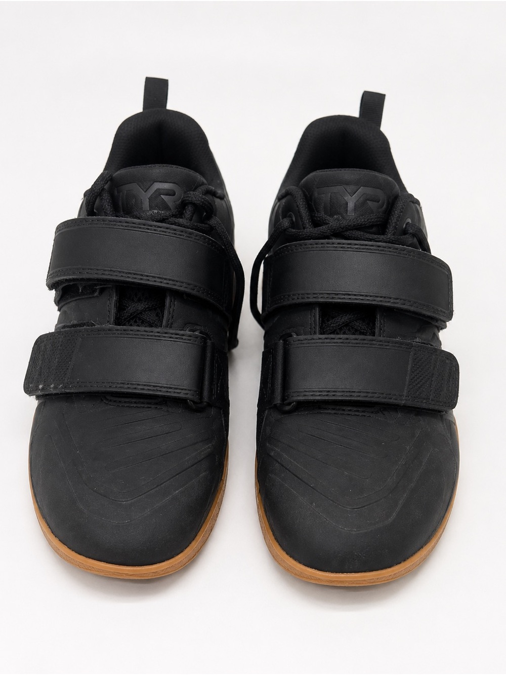 TYR Black Velcro Sneakers with Gum-Style Sole